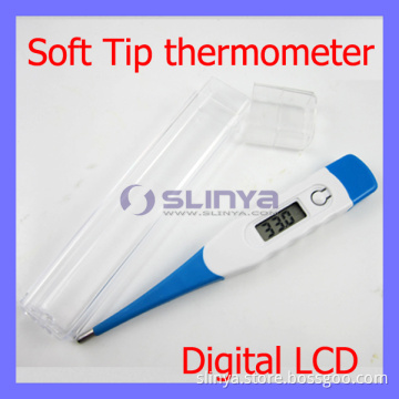 Portable Soft Tip Head Pin Digital LCD Thermometer for Kids Baby (SL-T12)